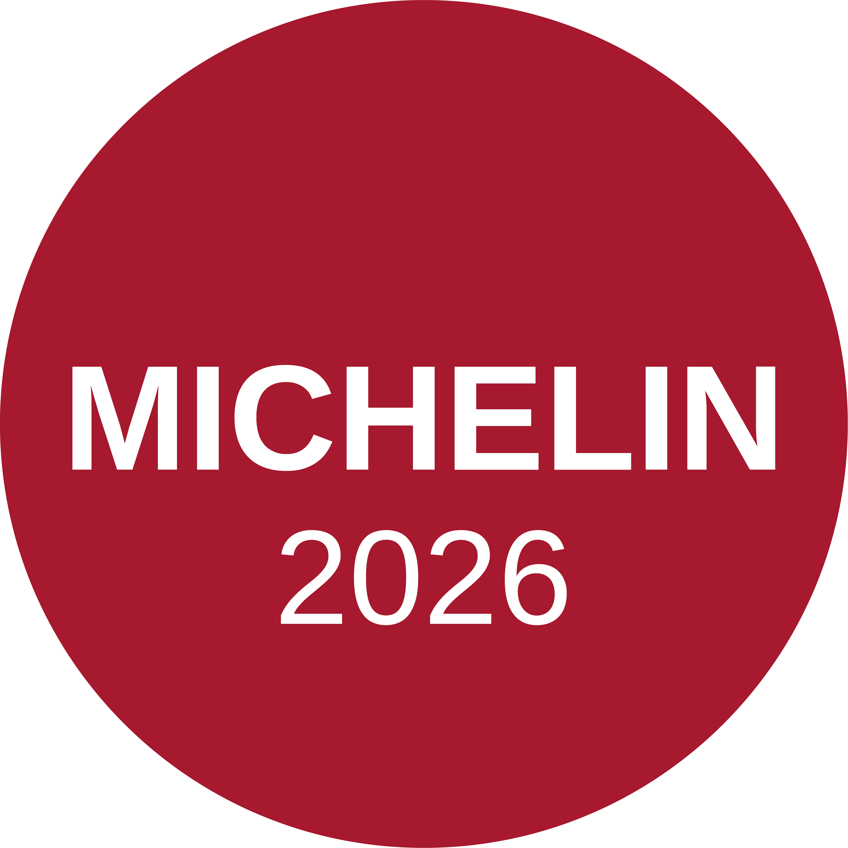 MICHELIN Selected Restaurant 2026 Round Red